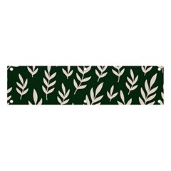 Leaves Foliage Plants Pattern Banner And Sign 4  X 1 