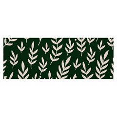 Leaves Foliage Plants Pattern Banner And Sign 8  X 3 