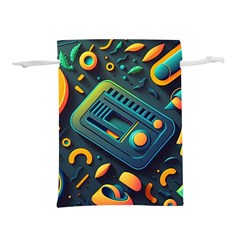 Abstract Pattern Background Lightweight Drawstring Pouch (l)