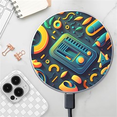 Abstract Pattern Background Wireless Charger by Ravend