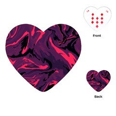 Abstract Pattern Texture Art Playing Cards Single Design (heart)