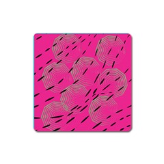 Background Pattern Texture Design Square Magnet by Ravend