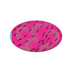 Background Pattern Texture Design Sticker Oval (100 Pack)