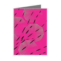 Background Pattern Texture Design Mini Greeting Card