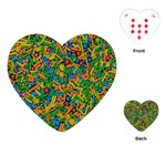 Sugar Ornament Sweet Snack Playing Cards Single Design (Heart) Front