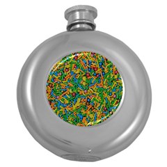 Sugar Ornament Sweet Snack Round Hip Flask (5 Oz) by Ravend