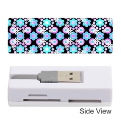 Bitesize Flowers Pearls And Donuts Bubblegum Blue Purple White Memory Card Reader (stick) by Mazipoodles