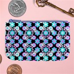 Bitesize Flowers Pearls And Donuts Bubblegum Blue Purple White Large Coin Purse Front