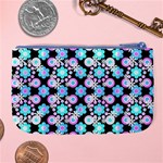 Bitesize Flowers Pearls And Donuts Bubblegum Blue Purple White Large Coin Purse Back