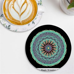 2023 02 08 18 04 00 Png 2023 02 08 18 05 16 Png Donuts Uv Print Round Tile Coaster by NeiceeBeazz