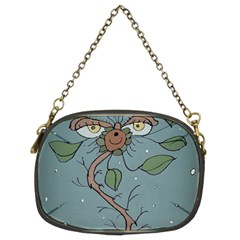 Fantasy Flower Drawing Chain Purse (two Sides) by dflcprintsclothing