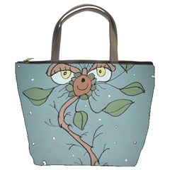 Fantasy Flower Drawing Bucket Bag by dflcprintsclothing