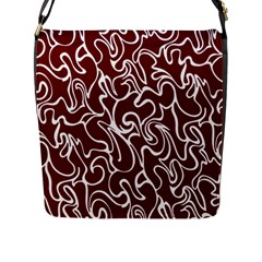 Berry Swirls Flap Closure Messenger Bag (l) by ttlisted