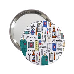 Medical Biology Detail Medicine Psychedelic Science Abstract Abstraction Chemistry Genetics Art Patt 2 25  Handbag Mirrors by Jancukart