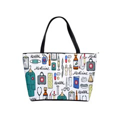 Medical Biology Detail Medicine Psychedelic Science Abstract Abstraction Chemistry Genetics Art Patt Classic Shoulder Handbag