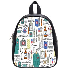 Medical Biology Detail Medicine Psychedelic Science Abstract Abstraction Chemistry Genetics Art Patt School Bag (small)