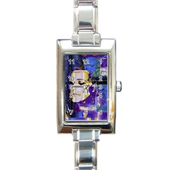 Stress Box Rectangle Italian Charm Watch by MRNStudios