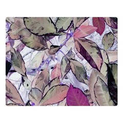 Leaves  Premium Plush Fleece Blanket (large) by DinkovaArt