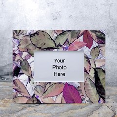 Leaves  White Tabletop Photo Frame 4 x6 