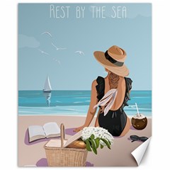 Rest By The Sea  Canvas 16  X 20  by SychEva