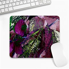 Leaves 21 Large Mousepad by DinkovaArt