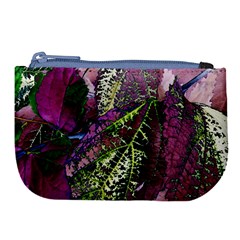 Leaves 21 Large Coin Purse by DinkovaArt