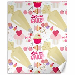 Desserts Pastries Baking Wallpaper Canvas 16  X 20  by Ravend