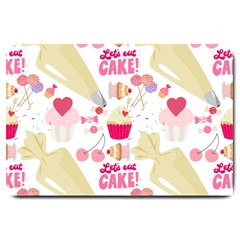 Desserts Pastries Baking Wallpaper Large Doormat by Ravend