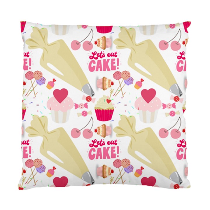 Desserts Pastries Baking Wallpaper Standard Cushion Case (Two Sides)