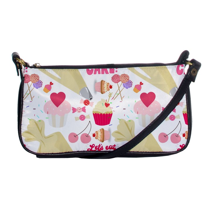 Desserts Pastries Baking Wallpaper Shoulder Clutch Bag