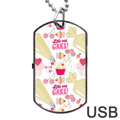 Desserts Pastries Baking Wallpaper Dog Tag Usb Flash (one Side) by Ravend