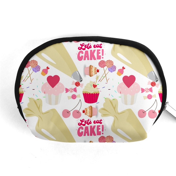 Desserts Pastries Baking Wallpaper Accessory Pouch (Medium)