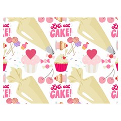 Desserts Pastries Baking Wallpaper Premium Plush Fleece Blanket (extra Small)