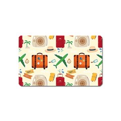 Suitcase Tickets Plane Camera Magnet (name Card) by Ravend