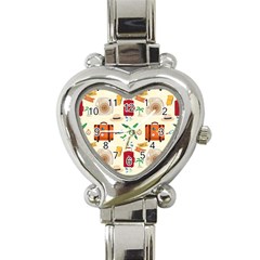 Suitcase Tickets Plane Camera Heart Italian Charm Watch by Ravend