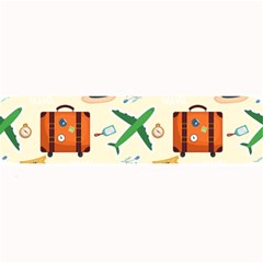 Suitcase Tickets Plane Camera Large Bar Mat by Ravend