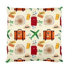 Suitcase Tickets Plane Camera Standard Cushion Case (one Side) by Ravend