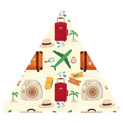 Suitcase Tickets Plane Camera Wooden Puzzle Triangle by Ravend