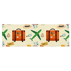 Suitcase Tickets Plane Camera Banner And Sign 6  X 2  by Ravend