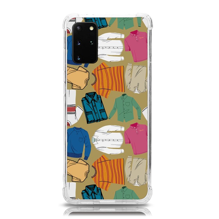 Pattern Art T-shirt Shirts Clothing Fabric Samsung Galaxy S20Plus 6.7 Inch TPU UV Case