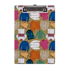 Pattern Art T-shirt Shirts Clothing Fabric A5 Acrylic Clipboard