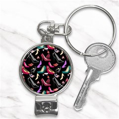 Heels Shoes Pattern Feminine Art Nail Clippers Key Chain by Ravend