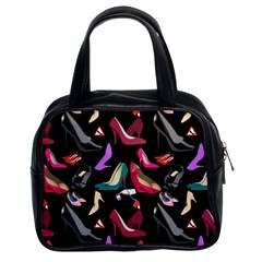 Heels Shoes Pattern Feminine Art Classic Handbag (two Sides) by Ravend