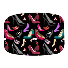 Heels Shoes Pattern Feminine Art Mini Square Pill Box by Ravend