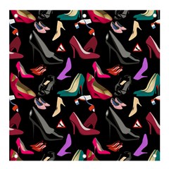 Heels Shoes Pattern Feminine Art Banner And Sign 4  X 4  by Ravend