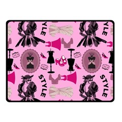 Fashion Girl Newyork Bts Nft One Side Fleece Blanket (small) by Ravend