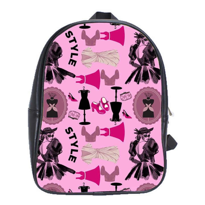 Fashion Girl Newyork Bts Nft School Bag (XL)