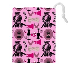 Fashion Girl Newyork Bts Nft Drawstring Pouch (4xl) by Ravend