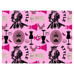 Fashion Girl Newyork Bts Nft Premium Plush Fleece Blanket (extra Small) by Ravend