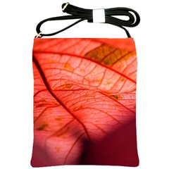 Leaf Copper Leaf Plant Nature Shoulder Sling Bag by Ravend